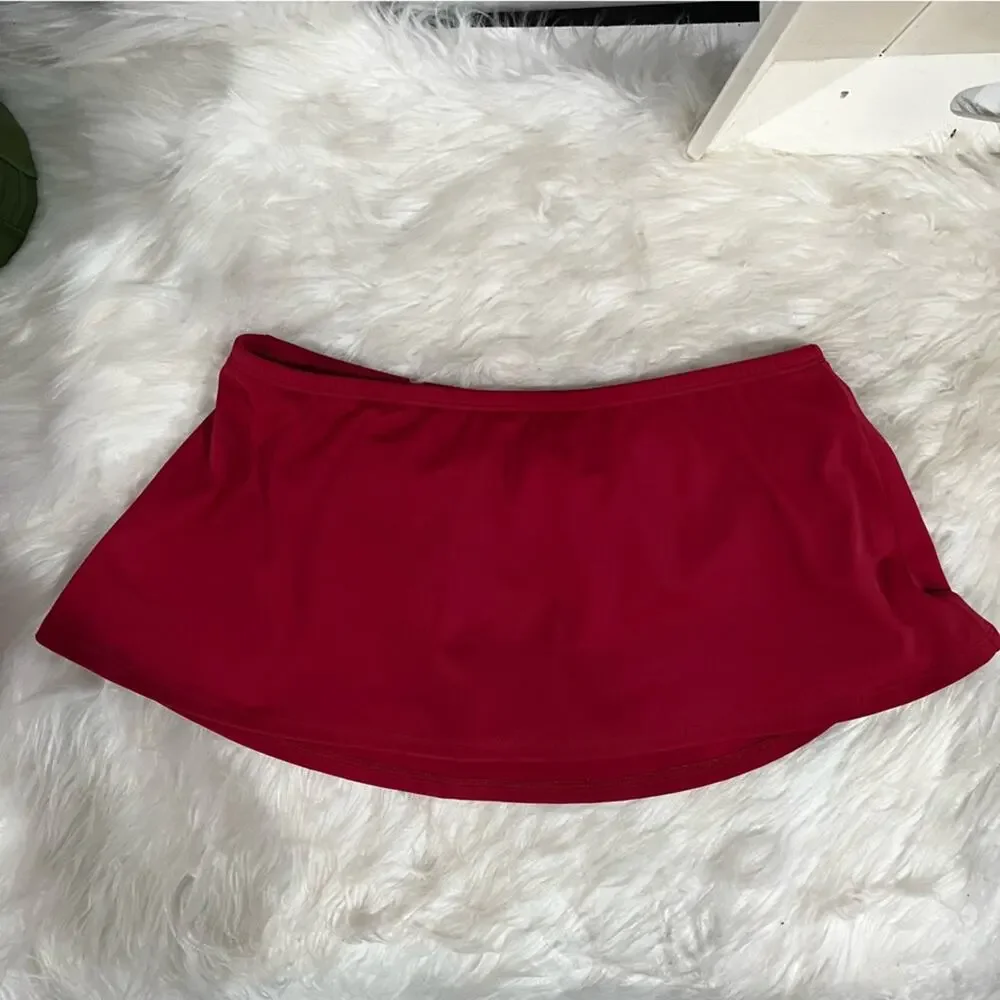 NEW Spiegel Vintage 3 pc Push Up Bikini Top Moderate Scoop Bottoms Swimskirt 2/4